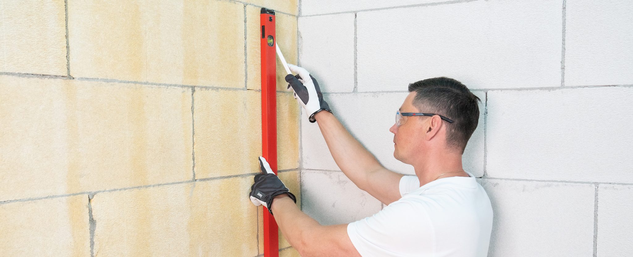 Схема расположения точки росы в стене